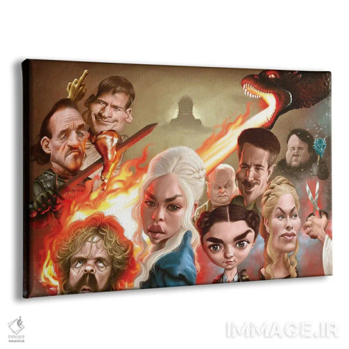 تابلو دکوراتیو یک بازی از احمق ها اثر الکس گالگو - نمای پرسپکتیو محصول