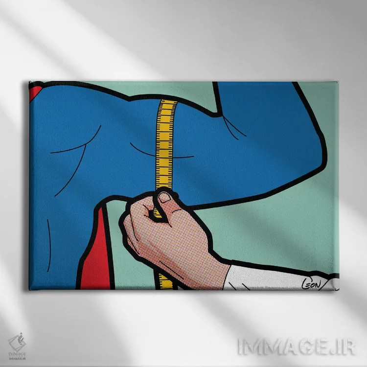 تابلو دکوراتیو ارزیابی فوق العاده اثر گرگوار "لئون" گیمن - نمای روبهرو روی دیوار