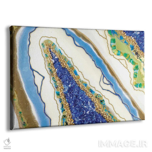 تابلو انتزاعی مسیرهایی به یونان اثر گوگا استودیو - نمای پرسپکتیو محصول