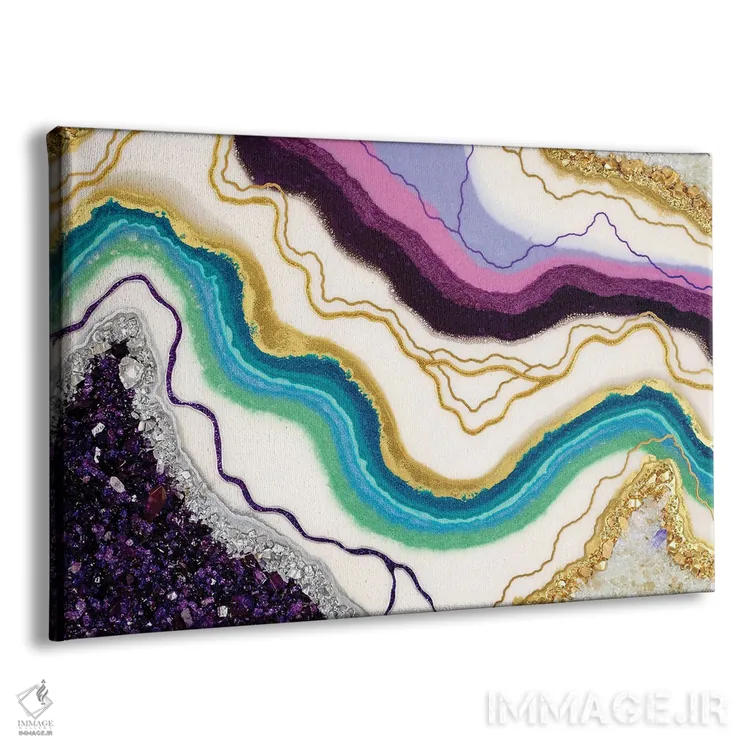 تابلو انتزاعی دریاچه شکرگزاری اثر گوگا استودیو - نمای پرسپکتیو محصول