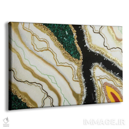 تابلو انتزاعی مد بالا اثر گوگا استودیو - نمای پرسپکتیو محصول