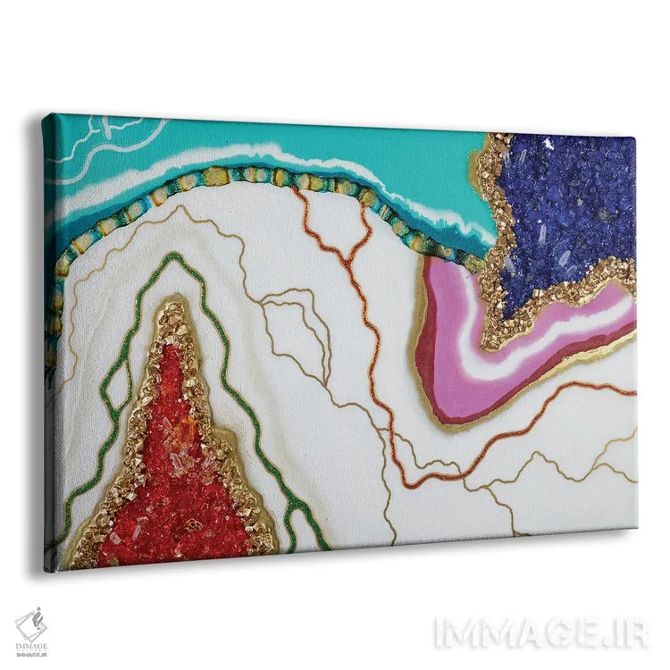 تابلو انتزاعی اولین دیدار اثر گوگا استودیو - نمای پرسپکتیو محصول