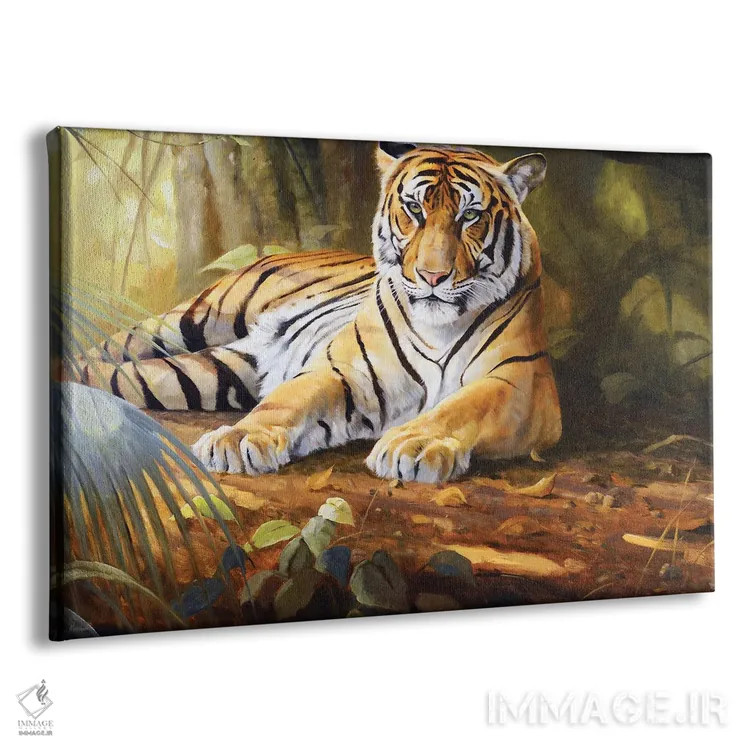 تابلو دکوراتیو ببر اثر گرانت هکینگ - نمای پرسپکتیو محصول