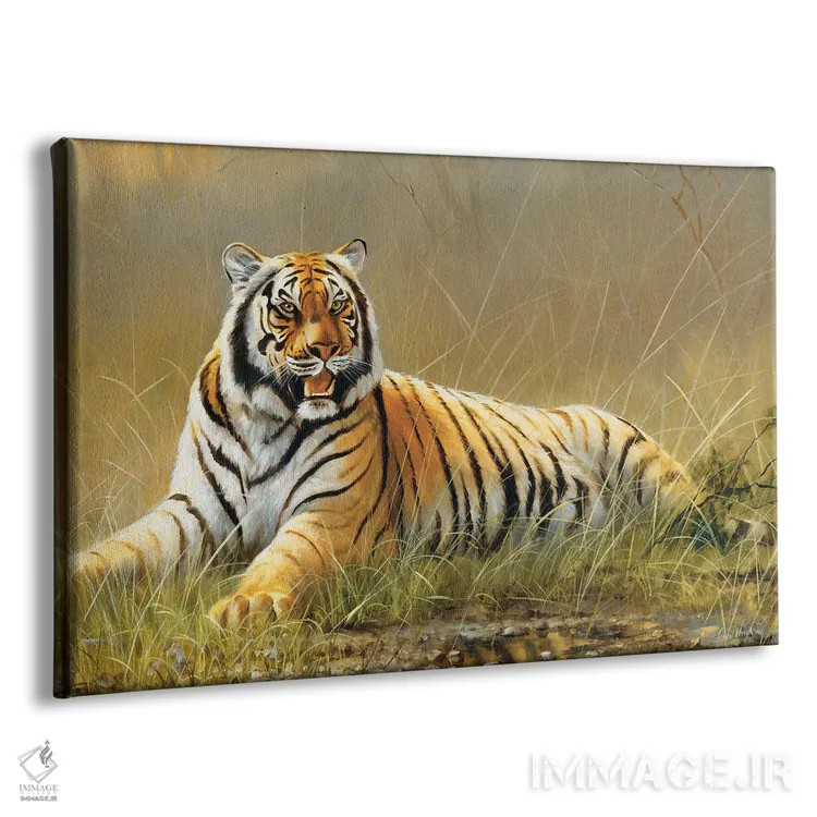 تابلو دکوراتیو ببر اثر گرانت هکینگ - نمای پرسپکتیو محصول