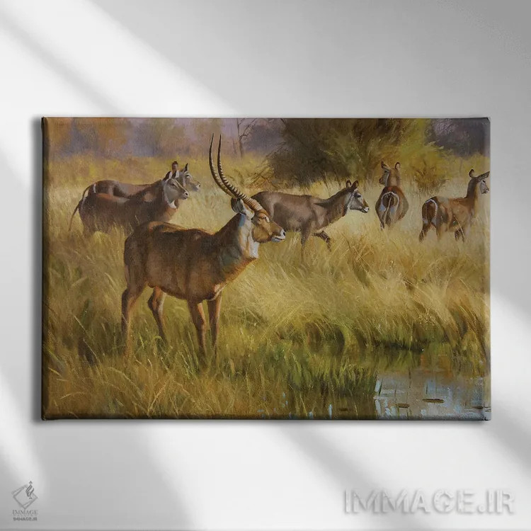 تابلو دکوراتیو آب دوست اثر گرانت هکینگ - نمای روبهرو روی دیوار