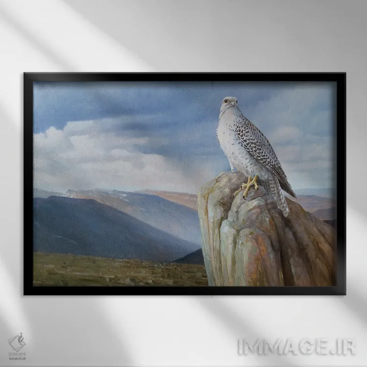 تابلو دکوراتیو سرزمین رام نشده اثر گرانت هکینگ - نمای قابدار مشکی