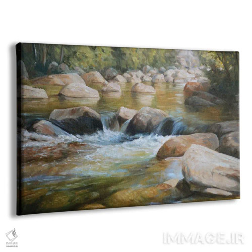 تابلو دکوراتیو رودخانه گربه وحشی اثر گرانت هکینگ - نمای پرسپکتیو محصول