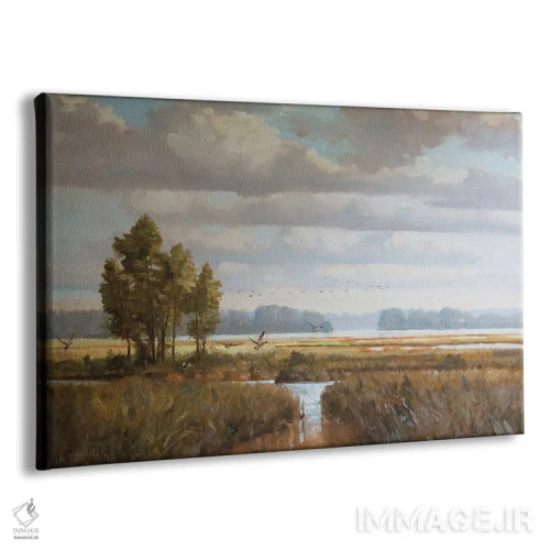 تابلو دکوراتیو توقفی کوتاه اثر گرانت هکینگ - نمای پرسپکتیو محصول