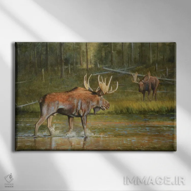 تابلو دکوراتیو سکوت شکسته اثر گرانت هکینگ - نمای روبهرو روی دیوار