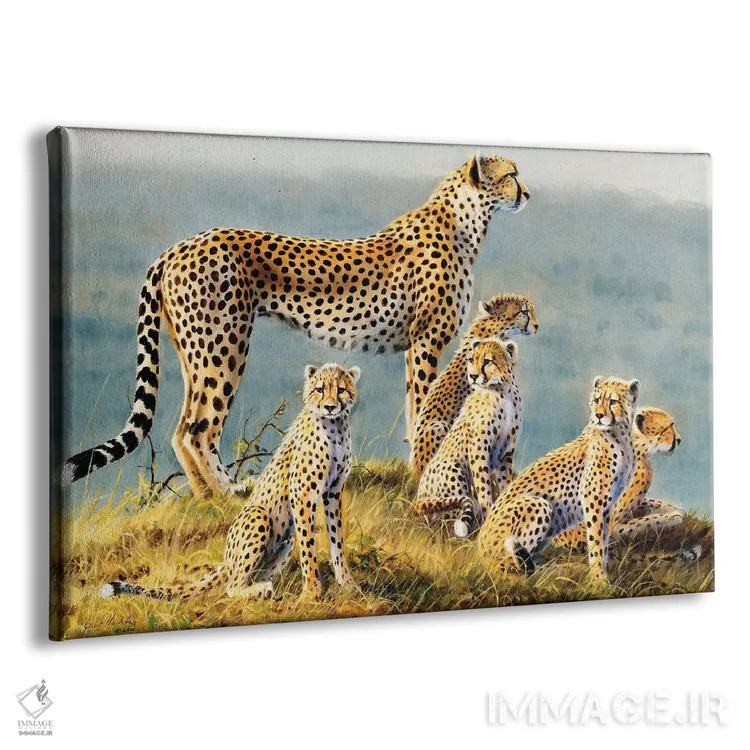 تابلو دکوراتیو یوزپلنگ اثر گرانت هکینگ - نمای پرسپکتیو محصول