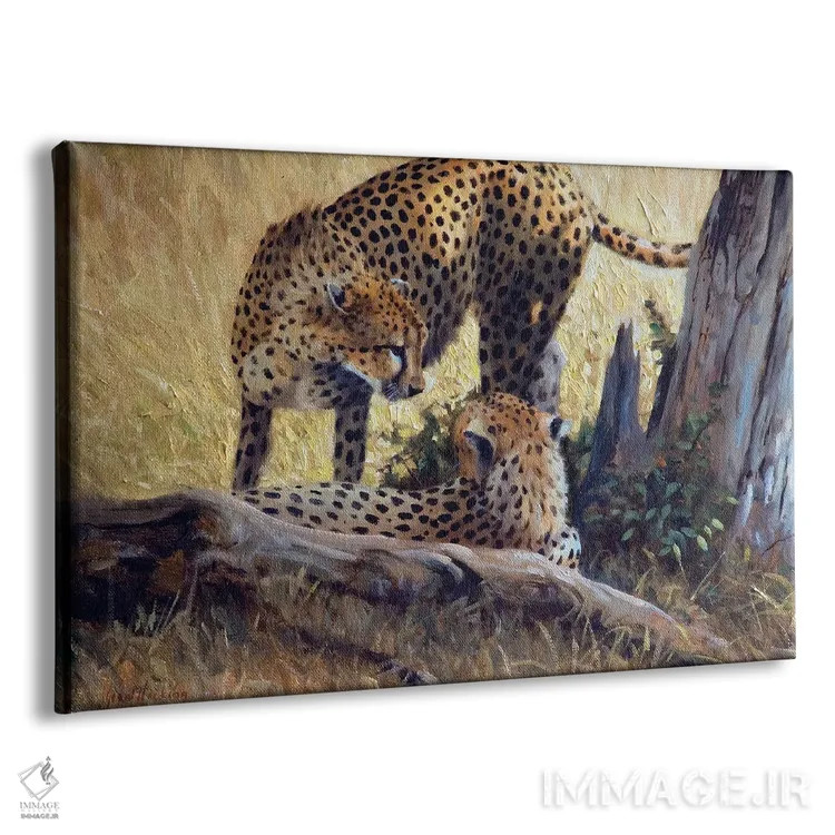 تابلو دکوراتیو درخت یوزپلنگ اثر گرانت هکینگ - نمای پرسپکتیو محصول