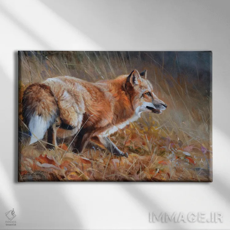 تابلو دکوراتیو رنگ های پاییز اثر گرانت هکینگ - نمای روبهرو روی دیوار