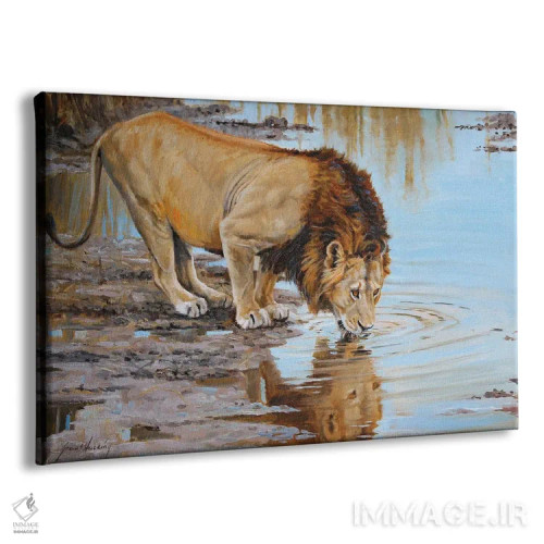 تابلو دکوراتیو نوشیدنی برای پادشاه اثر گرانت هکینگ - نمای پرسپکتیو محصول