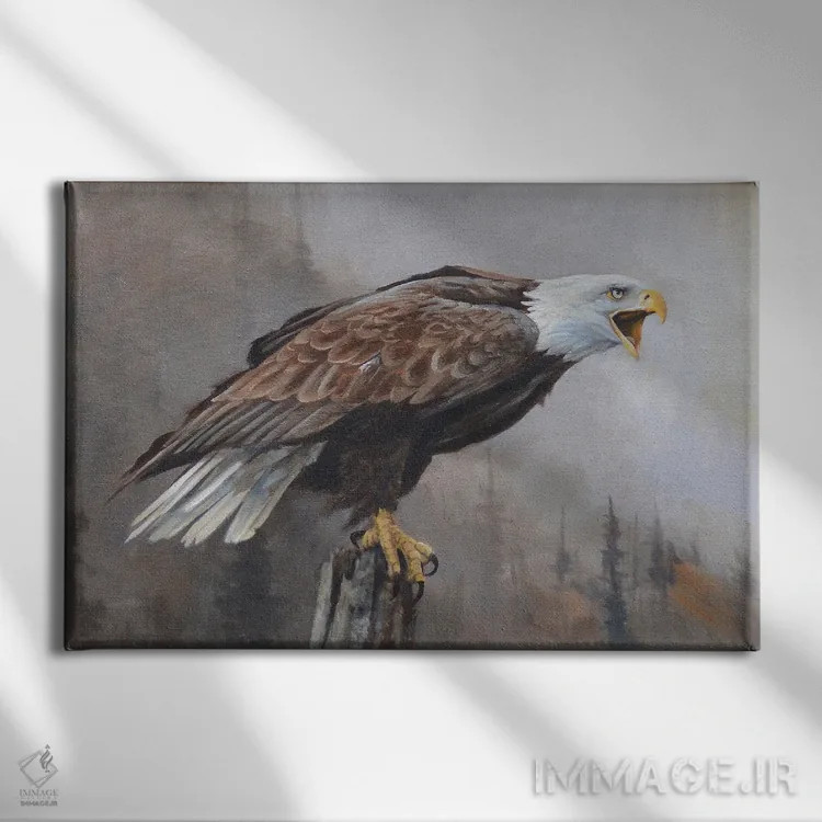 تابلو دکوراتیو انعکاس ها اثر گرانت هکینگ - نمای روبهرو روی دیوار