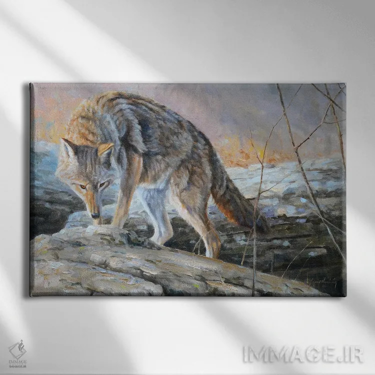 تابلو دکوراتیو دنبال کردن بو اثر گرانت هکینگ - نمای روبهرو روی دیوار