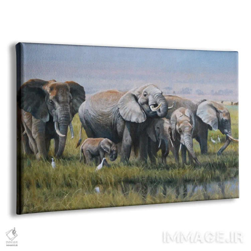 تابلو دکوراتیو نسل ها اثر گرانت هکینگ - نمای پرسپکتیو محصول