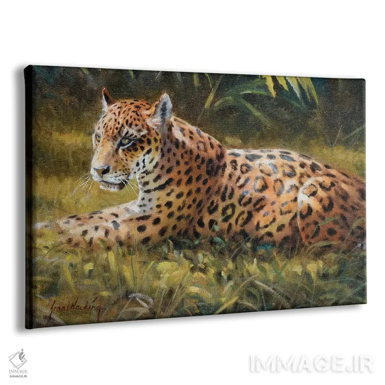 تابلو دکوراتیو جگوار اثر گرانت هکینگ - نمای پرسپکتیو محصول