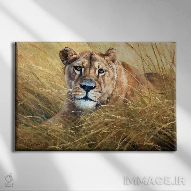 تابلو دکوراتیو در کمین اثر گرانت هکینگ - نمای روبهرو روی دیوار