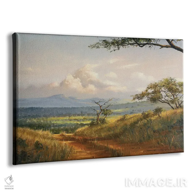 تابلو دکوراتیو جاده آفریقایی اثر گرانت هکینگ - نمای پرسپکتیو محصول