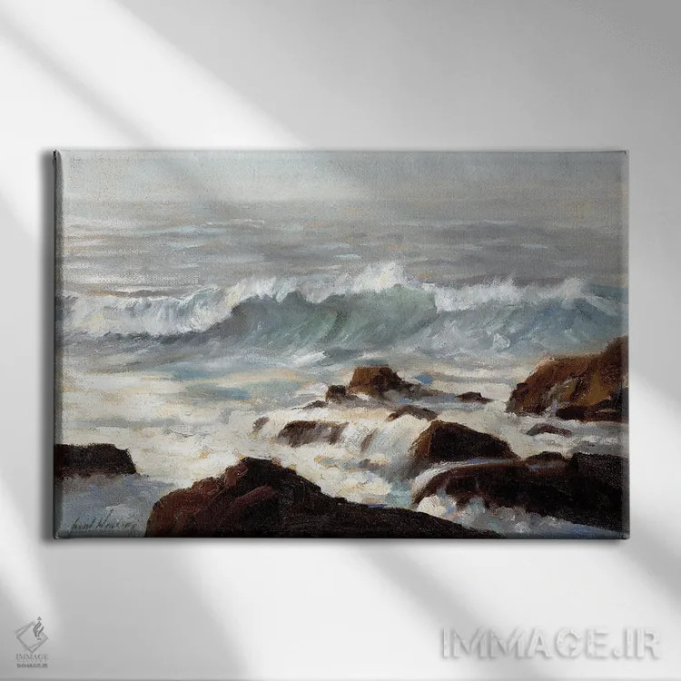 تابلو دکوراتیو خورشید صبحگاهی اثر گرانت هکینگ - نمای روبهرو روی دیوار