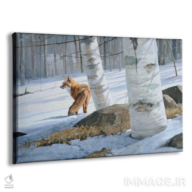 تابلو دکوراتیو بر برف خاموش اثر گرانت هکینگ - نمای پرسپکتیو محصول