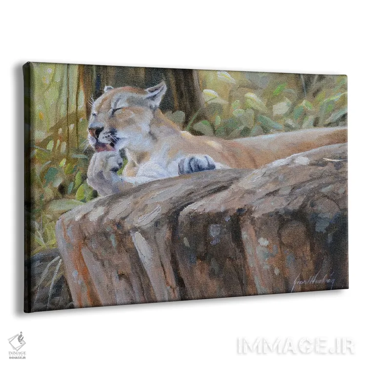 تابلو دکوراتیو پوما اثر گرانت هکینگ - نمای پرسپکتیو محصول