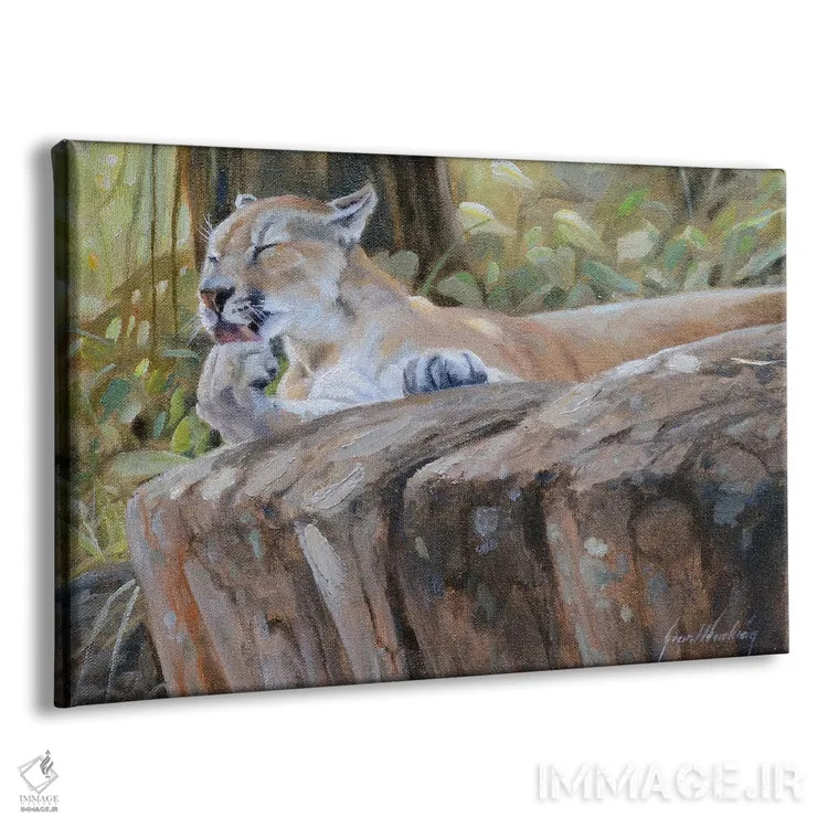 تابلو دکوراتیو پوما اثر گرانت هکینگ - نمای پرسپکتیو محصول