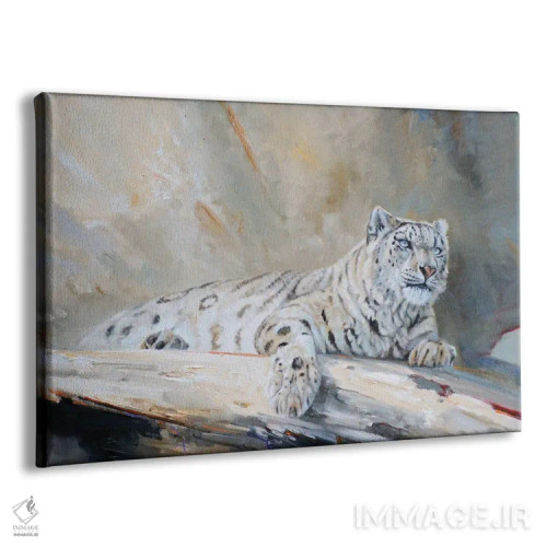 تابلو دکوراتیو پلنگ برفی اثر گرانت هکینگ - نمای پرسپکتیو محصول
