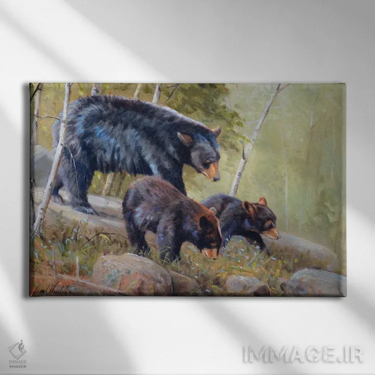 تابلو دکوراتیو فصل تابستان اثر گرانت هکینگ - نمای روبهرو روی دیوار