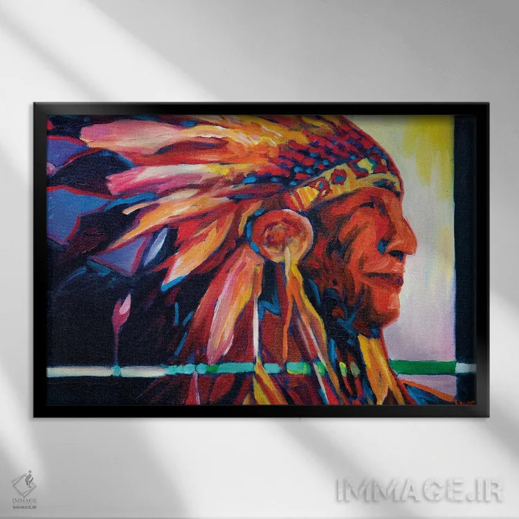 تابلو دکوراتیو مبارز آزادی اثر گرگ هایل - نمای قابدار مشکی