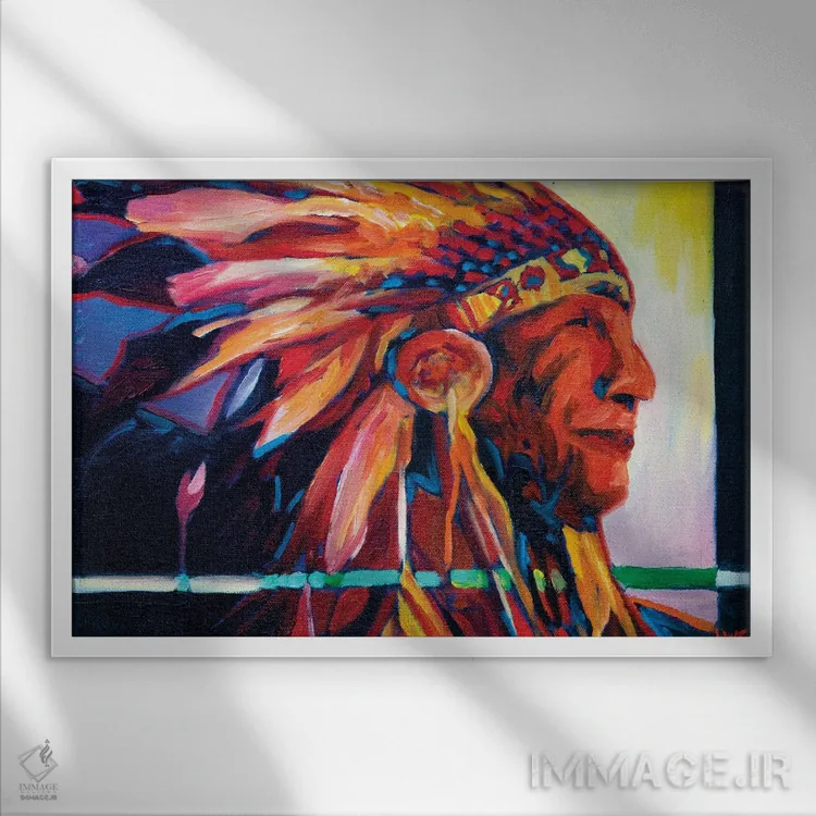 تابلو دکوراتیو مبارز آزادی اثر گرگ هایل - نمای قابدار سفید