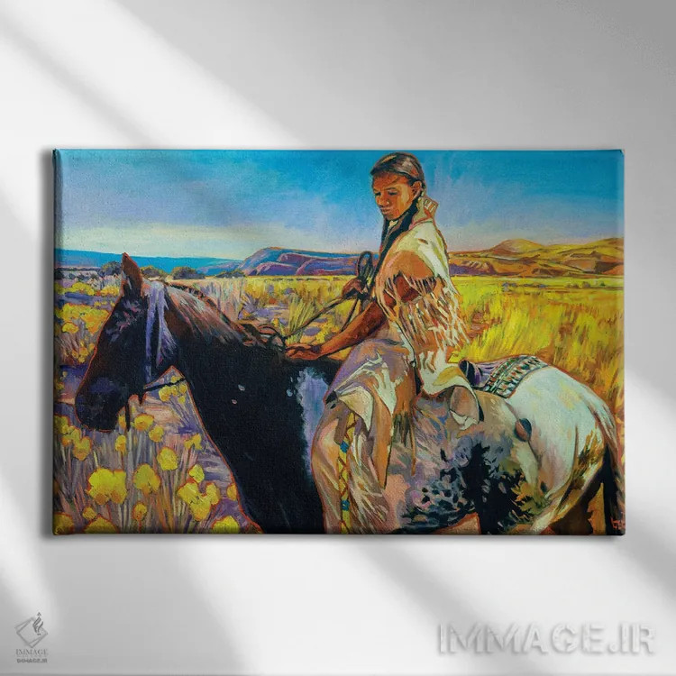 تابلو دکوراتیو آخرین خورشید اثر گرگ هایل - نمای روبهرو روی دیوار