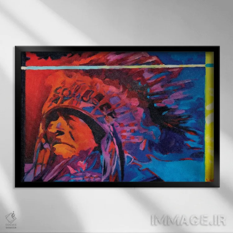 تابلو دکوراتیو عدالت ۱ اثر گرگ هایل - نمای قابدار مشکی