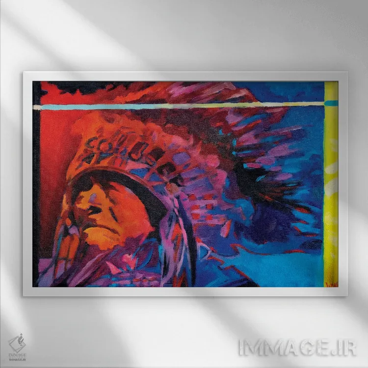 تابلو دکوراتیو عدالت ۱ اثر گرگ هایل - نمای قابدار سفید