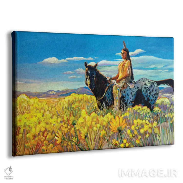 تابلو دکوراتیو طلای نیومکزیکو اثر گرگ هایل - نمای پرسپکتیو محصول