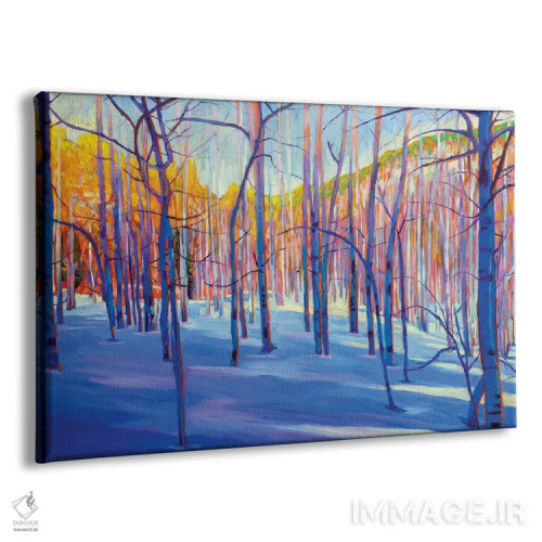 تابلو دکوراتیو طلای آسپن اثر گرگ هایل - نمای پرسپکتیو محصول