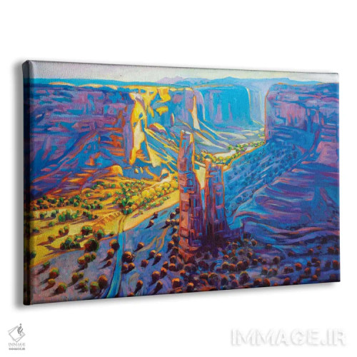 تابلو دکوراتیو صخره عنکبوت در کنیون د شلی اثر گرگ هایل - نمای پرسپکتیو محصول