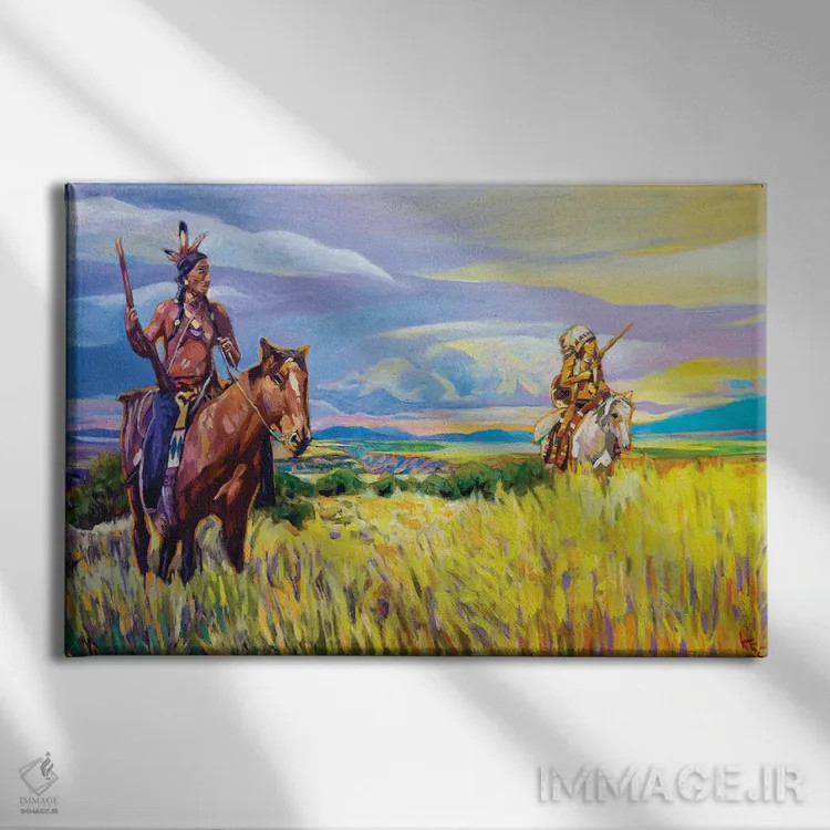 تابلو دکوراتیو بر فراز دره اثر گرگ هایل - نمای روبهرو روی دیوار