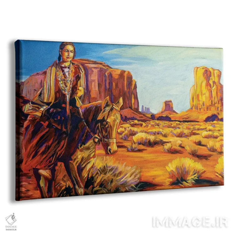 تابلو دکوراتیو سفر در سراسر دره یادبود اثر گرگ هایل - نمای پرسپکتیو محصول