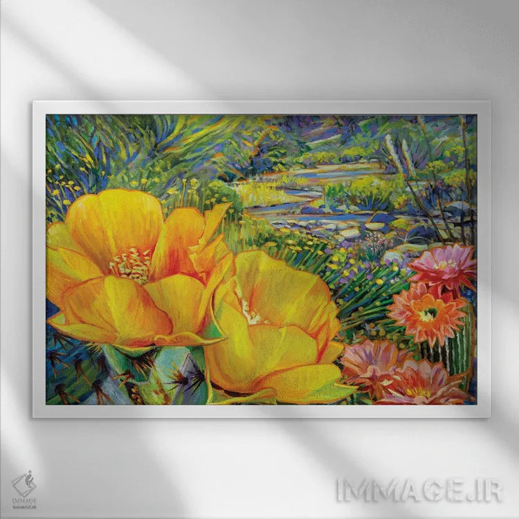 تابلو دکوراتیو شکوه بهار اثر گرگ هایل - نمای قابدار سفید