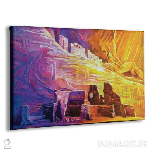 تابلو دکوراتیو ویرانه های وایت هاوس در کنیون د شلی اثر گرگ هایل - نمای پرسپکتیو محصول