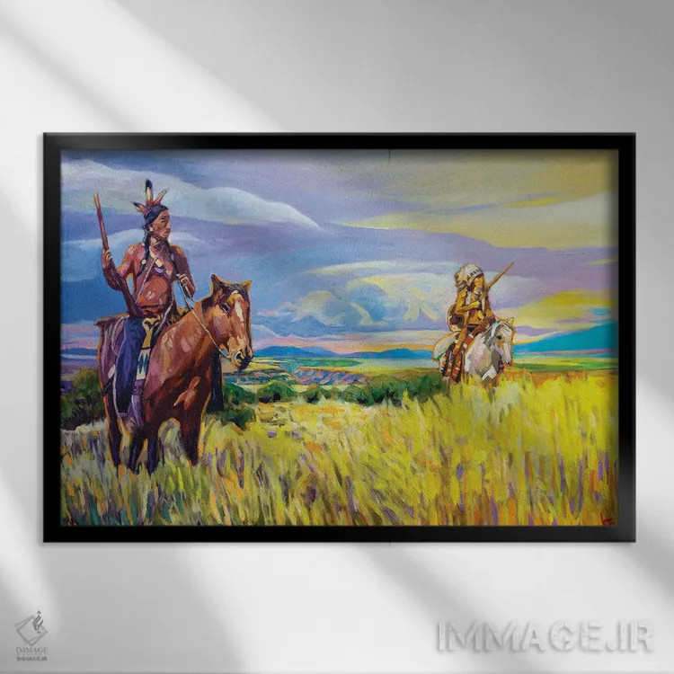 تابلو دکوراتیو بر فراز دره اثر گرگ هایل - نمای قابدار مشکی