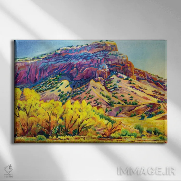 تابلو دکوراتیو پاییز صخره سرخ اثر گرگ هایل - نمای روبهرو روی دیوار