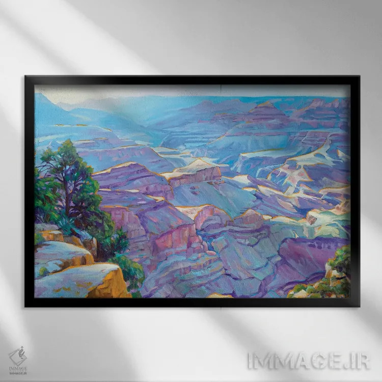 تابلو دکوراتیو نور خداوند اثر گرگ هایل - نمای قابدار مشکی