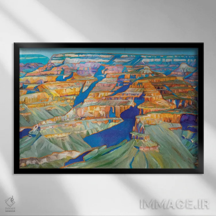 تابلو دکوراتیو برآمدن هوپی اثر گرگ هایل - نمای قابدار مشکی