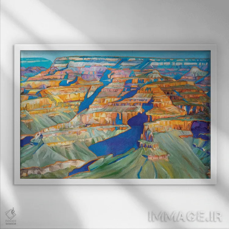 تابلو دکوراتیو برآمدن هوپی اثر گرگ هایل - نمای قابدار سفید