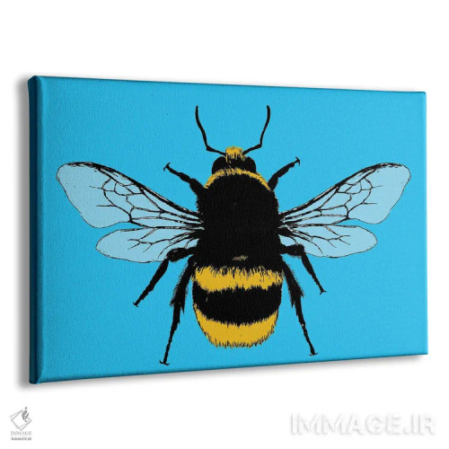 تابلو دکوراتیو زنبور من باش اثر گری هاگبن - نمای پرسپکتیو محصول