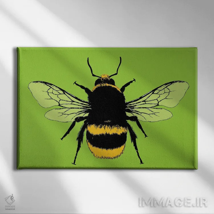 تابلو دکوراتیو زنبور من باش اثر گری هاگبن - نمای روبهرو روی دیوار