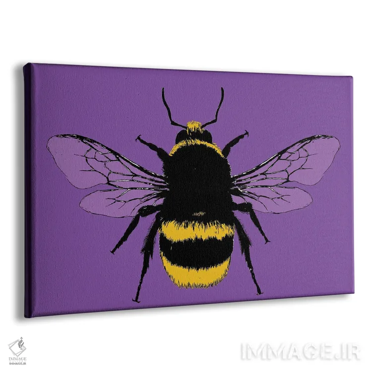 تابلو دکوراتیو زنبور من باش اثر گری هاگبن - نمای پرسپکتیو محصول