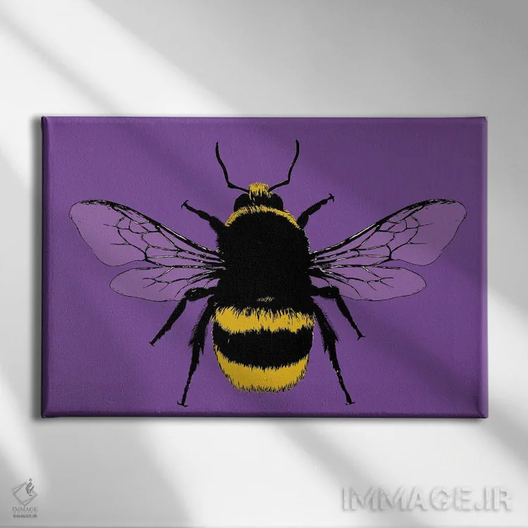 تابلو دکوراتیو زنبور من باش اثر گری هاگبن - نمای روبهرو روی دیوار